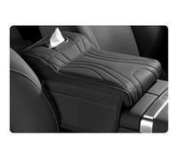 JSZDCVYBL Car Armrest Cushion for Honda Element 2003-2011 YH Console Cover with Built-in Tissue Box Memory Foam Elbow Pressure Relief Side Storage Pocket and Elastic Mesh Installation,C-Black