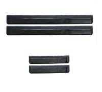 JSZDCVYBL Car Door Sill Protector for Daewoo Evanda 2003-2007 J100, Stainless Steel Scuff Plate with Plastic Base, Door Entry Guard Strip Kit, Scratch Resistant Threshold Trim, 4PCS,C-Black