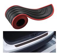 JSZDCVYBL Rear Bumper Protector for Audi E tron GT 2021-2021 2022 2023 2024 2025 F4, Waterproof Rubber Trunk Sill Guard with Arc Edge Design, Flexible Streamlined Scuff Plate for Car SUV Pickup Truck