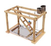 JSZDFSV Budgies Cage Swing Parrots Feeding Cup Gym Toy Bridge Climbing Toy For Parakeets Cockatiel