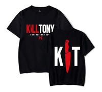 JSZHCB Kill Tony T-Shirt Casual Fashion Short Sleeve T-Shirt,Unisex,Black,XL