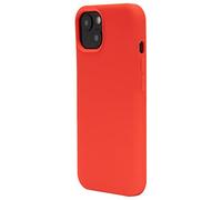 JT Berlin Liquid Silicone Thin Protective Case Compatible with Apple iPhone 13 Silicone Case [Wireless Charging Compatible, Soft Microfibre Lining, Steglitter Model] Red