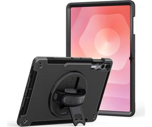 JT Berlin Rugged Kickstand & Handstrap Case Compatible with Samsung Galaxy Tab S11 Ultra/S10 Ultra/S9 Ultra/S8 Ultra (Rotating Hand Strap, S-Pen Holder, Full Access) Black