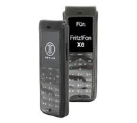 JT Berlin Turnline Protective Case for AVM Fritz!Fon X6 Case - Black (Genuine Leather, 8-Stage Belt Swivel Clip, Handmade in Europe, Smart Foil) - 12021