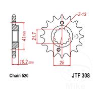 JTSPROCKETS JTF308.14 Chain Pinion