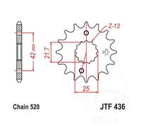 JT Front Sprocket 15 Tooth 520 Pitch JTF436.15 Fits Suzuki RGV 250 1991-1993