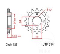 Front Sprocket Fit Honda XRV 750 Africa 90-03 JT Right 16 1 Unit 824225202427