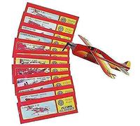JT Gleitflugzeuge Set - the Classic for the Children's Birthday - Styropor-Flieger - Individually Packaged - for Tombola Schoolday Treats Take Home Surprise - 12 Set