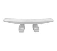 JT-HLM 10in / 12in Heavy Duty Boat Cleat with Eye, Aluminium Marine Cleat Open Base Dock Cleat, Dock Cleat For Boats Accessories (12in)