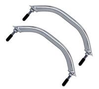 JT-HLM 2PCS Boat 316 Stainless Steel 8-3/4'' Boat Polished Grab Handle Oval Tube Grab Bar Handrail for Marine Yacht RV