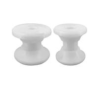JT-HLM 2Pcs bow roller, Water White Bow Anchor Roller Replacement Wheels Bow Roller Plastic Pulley for Marines Boatbow rollers Yachts Kayaks