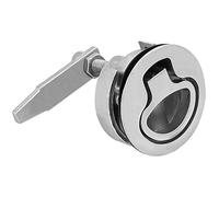 JT-HLM Boat 316 Stainless Steel 2" Floor Buckle Hatch Latch Flush Turning Lift Handle Lock Recessed Ring Non-Locking Latch