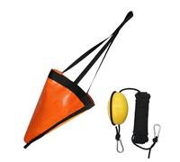 JT-HLM Drift Sock Anchor, Sea Anchor Drift Sock 18"/32" Parachute Fishing Drogue for Lake River Ocean Anchoring or Trolling Bag (18 inch For 12ft Boat)