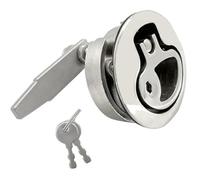 JT-HLM Grade Stainless Steel Boat Accessories Latch Turning Lift Handle Flush Hatch Lift with Locking Style
