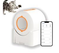JT-HLM Self-Cleaning cat litter box, Advanced Safety System Automatic Cat Litter Box Perfect for Multi Cats, APP Control Smart Cat Litter Box with Mat & Liner