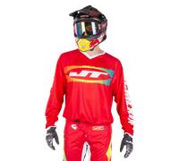 JT Racing C4-Rasta MX Shirt RedL Red