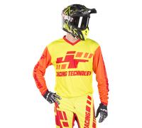 JT Racing Flo Tec-Megabyte MX Jersey Yellow/Red/OrangeM Yellow,Red,Orange