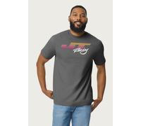 JT Racing Men's Sunset Stripes Logo T-Shirt in Charcoal | Size: Small JT Racing Charcoal S