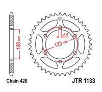 Rear Sprocket Fits Sachs MadAss 50 4 04-05 JT Right 65 Id:108 123