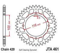 JT SPROCKETS Aluminium Ultra-Light Self-Cleaning Rear Sprocket 461 - 420