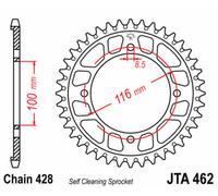 JT SPROCKETS Aluminium Ultra-Light Self-Cleaning Rear Sprocket 462 - 428