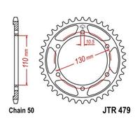 JT SPROCKETS Rear sprocket Steel Standard - 530