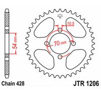 JT SPROCKETS Steel Standard Rear Sprocket 1206 - 428