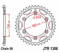 JT SPROCKETS Steel Standard Rear Sprocket 1306 - 530