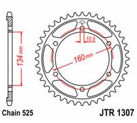 JT SPROCKETS Steel Standard Rear Sprocket 1307 - 525