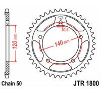 JT SPROCKETS Steel Standard Rear Sprocket 1800 - 530