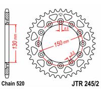 JT SPROCKETS Steel Standard Rear Sprocket 245/2 - 520