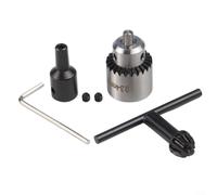 JT0 Drill Chuck Key Type for 0 3mm to 4mm Bits with Connecting Rod Sleeves for Mini Drills (5mm)