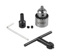 JT0 for mini Drill Chuck 0.3-4mm Keyed Lathe Chuck with Sleeve Adapter for Motor Shaft 4mm 5mm 6mm 8mm High Carbon Steel Tool(4mm)