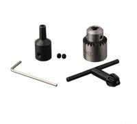 JT0 Motor Drill Chuck Made of High Carbon Steel for 0.3-4 mm Drills with Interchangeable Sleeves 4/5/6/8 mm for Miniature Engines and Model Making Machine Tools (8 mm Chuck Set)
