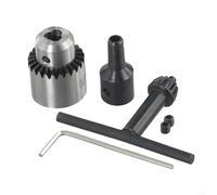 JT0 Motor Drill Chuck with 4mm 5mm 6mm 8mm Sleeve for Mini Electric Drills, Compatible with 2.3mm 3.17mm Shaft, High Carbon Steel Taper Mount Lathe Chuck for PCB Drilling Machines(5mm Chuck Set)