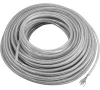 Strimmer Line 2mm/2.4mm/2.7mm/3mm*5m/10m/15m Steel Wire Nylon Grass Trimmer Line Round Brushcutter Trimmer Rope Lawn Mower Replacement Strimming Wire(10Mx2MM)