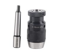 JT3 Pro Series Keyless Drill Chuck, 1-16mm Clamping Range, High Precision CNC Drill Bit Chuck with JT3 - MT2 Straight Shank Arbor, Heavy Duty for CNC Lathe, Milling and Drill Pre