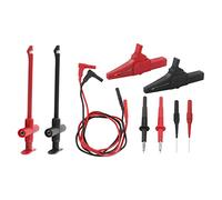 JT8001-1 Multimeter Test Leads Kit, Digital Multi Meter Clamp Tester, Brass Test Tips with Clip Banana Plug Probe, Flexible PVC PA Material for Automotive Diagnostics E