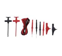 JT8001-4 Test Lead Set, Multimeter Test Probe Kit with Brass Tips, PVC PA Test Line for Electrical Maintenance, Electronic Test Leads with Puncture Probes and Clips for Automotiv