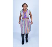JTAPHRIQUE Women's Handwoven Batakari Dress with Embroidery | Size: 12 JTAPHRIQUE Multicolor 12