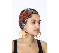 JTAPHRIQUE Women's Headwrap in Ankara African Print in Brown JTAPHRIQUE Brown