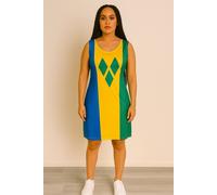JTAPHRIQUE Women's St. Vincent & the Grenadines Flag Bodycon Dress | Size: 14 JTAPHRIQUE Multicolor 14
