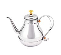 JTBDWOSK 1. 8L Tea Kettle Stainless Steel Teapot Long Swan Neck Coat Pot Over Teapot Mouth Pour Out Sieve for Stove Induction Pour,Silver