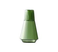 JTBDWOSK 34Oz Vintage Bedside Table Water Carafe And Glass Set, Classic Striped Glass Bedside Water Carafe with Tumbler Glass, Clear Glass Juice Water Jug for Bedroom Bedside Table,Green