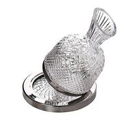 JTBDWOSK Red Wine Decanter, 1500ML 360° Rotating Stainless Steel Floor Decanter, Gyro Decanter Red Wine Decanter, Fast Rotating Decanter, Tumbler Whisky Decanter, for Any Occasion Suitable,Clear