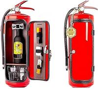 JTBDWOSK Storage Box for Fire Extinguisher Mini Bar Portable Storage Box for Spirits and Glasses Wine Cooler Ornaments Gifts for Men,33CM
