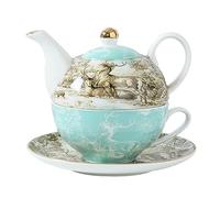 JTBDWOSK Teapot and Cup Set, Bone Porcelain Tea Set, Teapot Gift Sets for Women, Teapot and Cups Set Girl Pot,B
