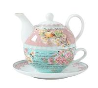JTBDWOSK Teapot and Cup Set, Bone Porcelain Tea Set, Teapot Gift Sets for Women, Teapot and Cups Set Girl Pot,C