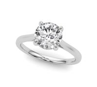 JTC LTD 0.20ct Lab-Grown Diamond Solitaire Engagement Ring In White Gold-Q