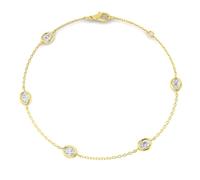 JTC LTD 0.80ct Oval Cut Lab Grown Diamond Tennis Bracelet for Women - D Colour VVS Clarity, Solid 9ct Yellow Gold, UK Hallmarked - Anniversary Wedding Gift